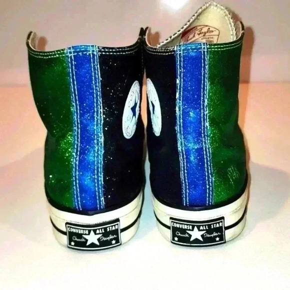 2017 Converse X JW Anderson Chuck Taylor HI Shoes, Glitter First String S7051500 - Picture 7 of 13